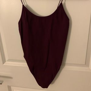 Forever 21 Maroon Body Suit